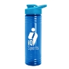 Garyline® Slim Fit Bottle with Drink-Thru Lid - 24 oz. - Transparent blue